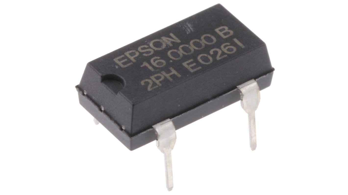 Epson Oszillator,XO, 16MHz, ±50ppm, CMOS, PDIP, 4-Pin, Durchsteckmontage, 13.7 x 6.6 x 5.3mm