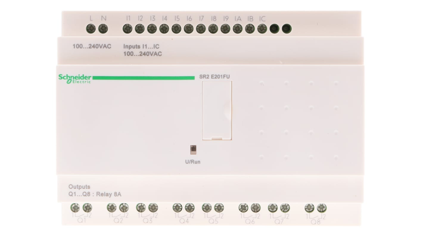 Schneider Electric Zelio Logic Series Logic Module, 100 → 240 V ac Supply, Relay Output, 12-Input, Discrete Input