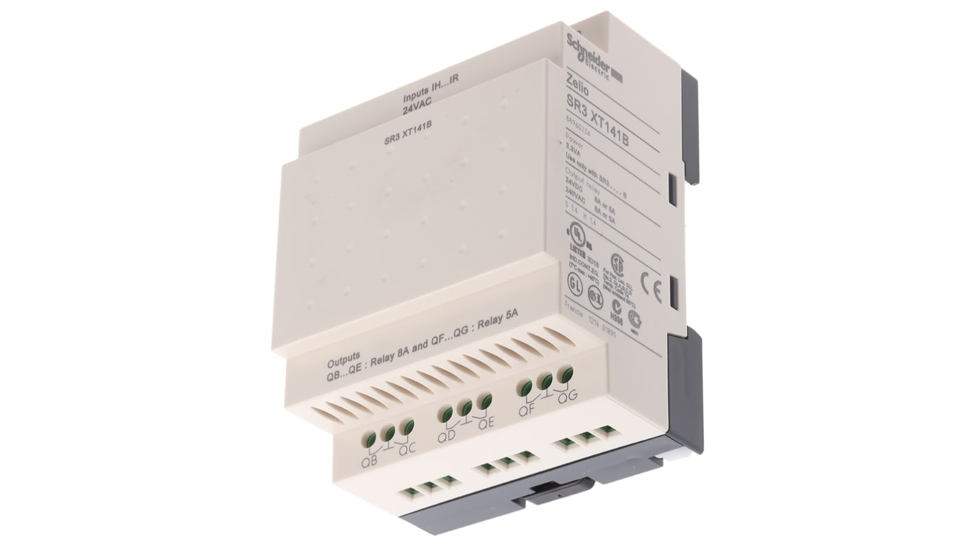 Schneider Electric Zelio Logic E/A-Modul, 8 Eing. Relais Ausg.Typ Diskret Eing.Typ für Zelio Logic-Module 24 V ac