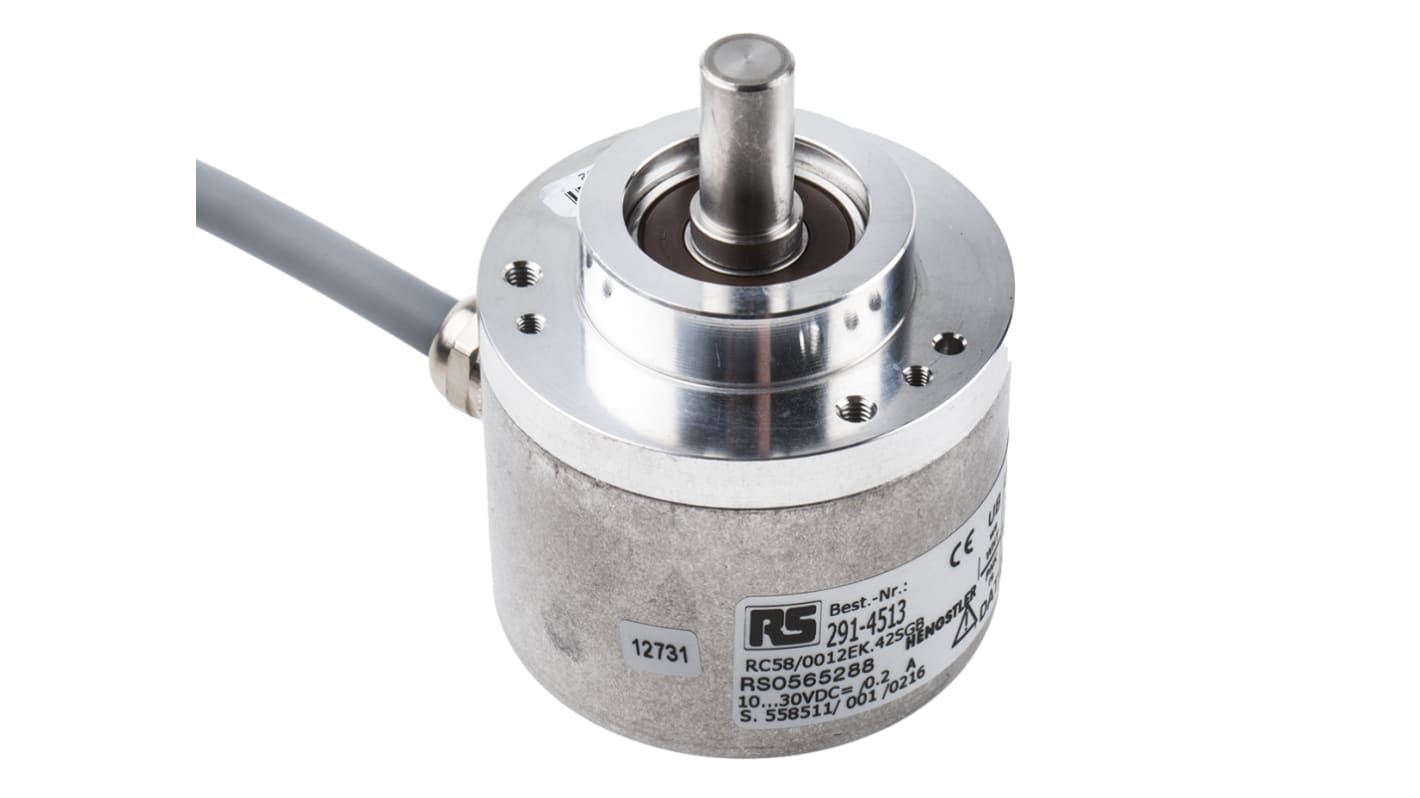 Encoder absoluto Hengstler serie AC58, 10000rpm máx., interfaz SSI-Gris, salida Gray, SSI, 10 → 30 Vdc, IP64, IP67