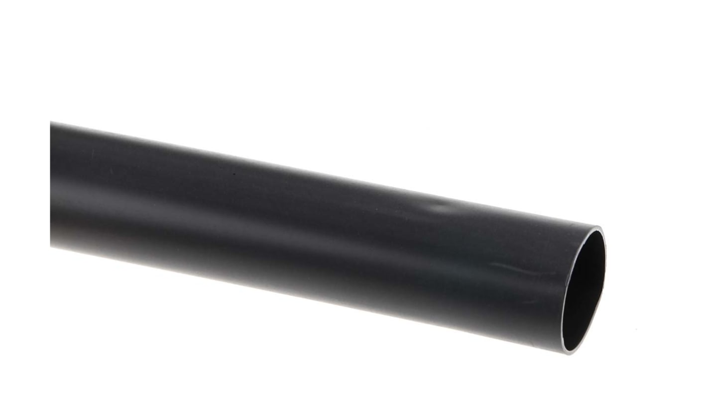 RS PRO Adhesive Lined Heat Shrink Tubing, Black 24mm Sleeve Dia. x 1.2m
