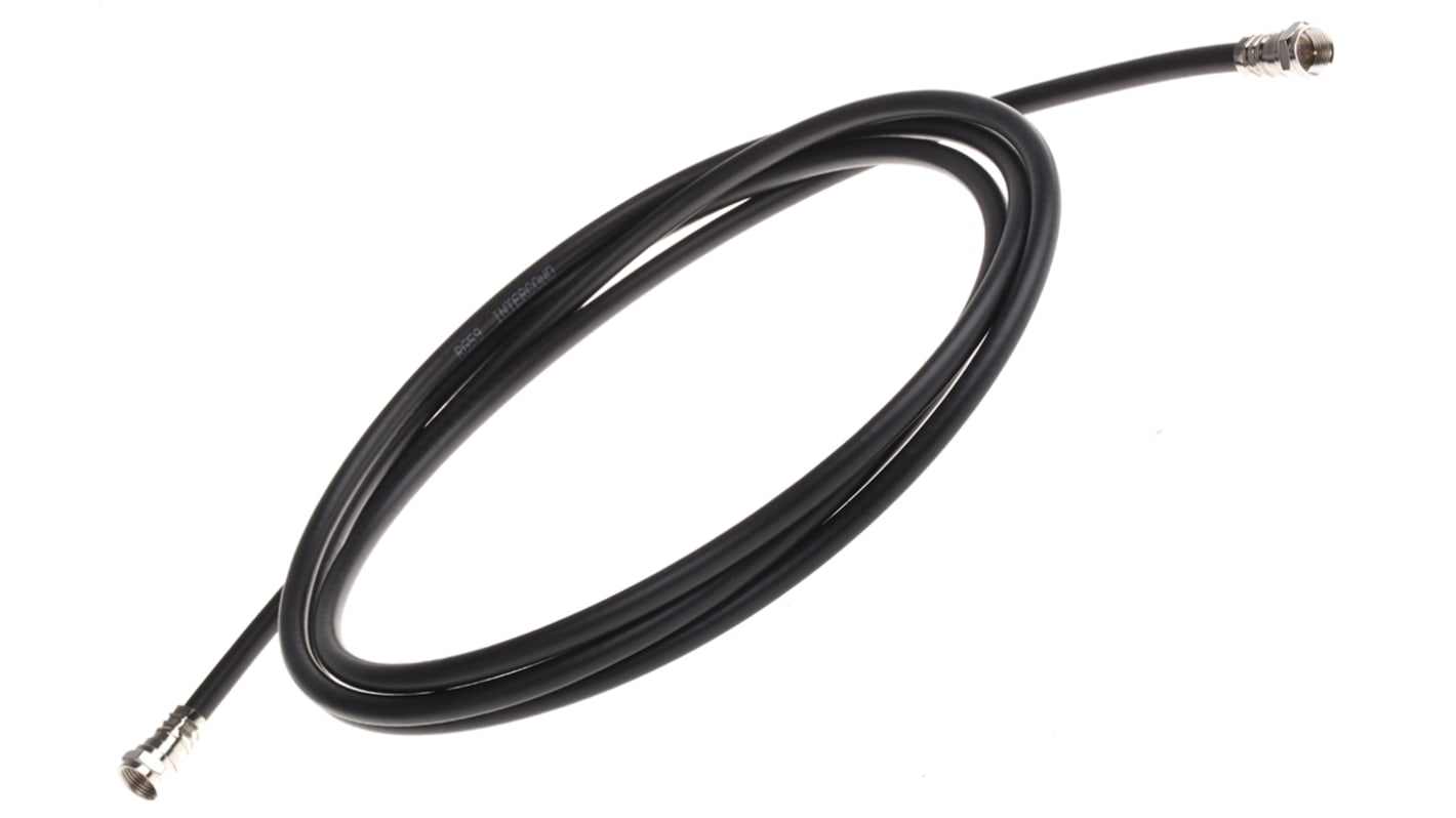 Cable coaxial RG59 Radiall, 75 Ω, con. A: Tipo F, Macho, con. B: Tipo F, Macho, long. 2m