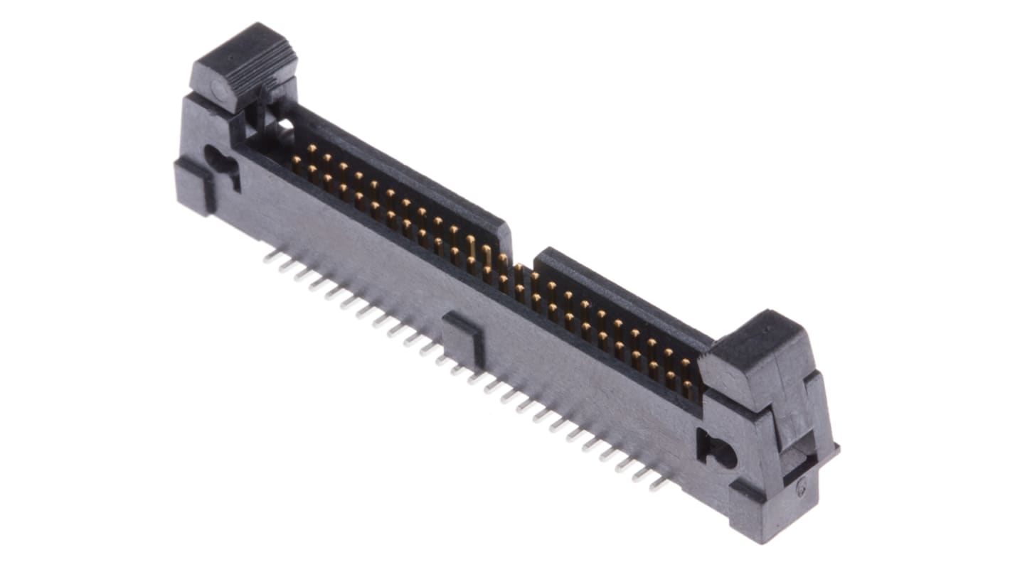 Samtec EHF Series Straight Surface Mount PCB Header, 50 Contact(s), 1.27mm Pitch, 2 Row(s), Shrouded