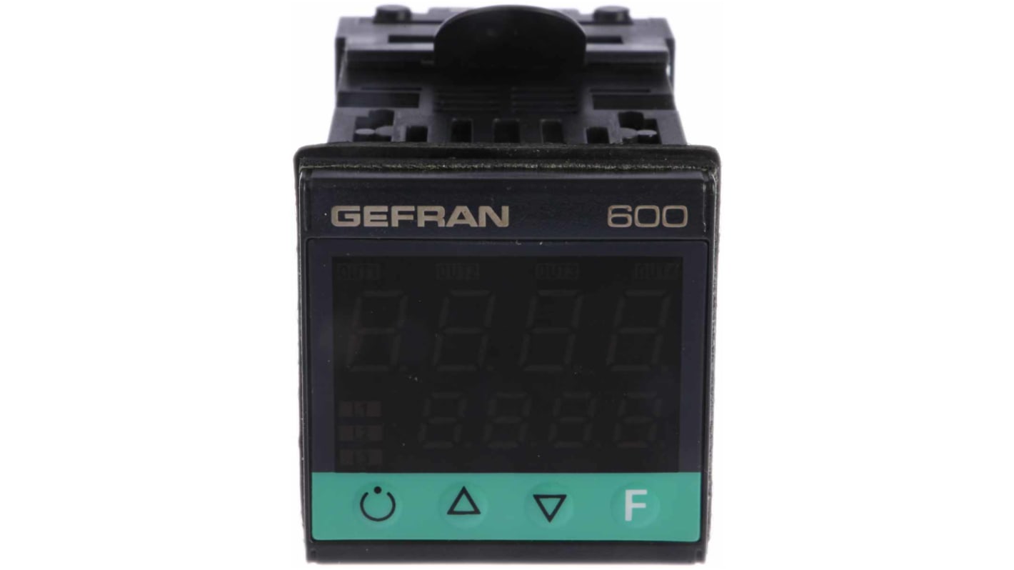 Termoregolatori PID Gefran 600, 100 V c.a., 240 V c.a., 48 x 48 (1/16 DIN)mm, 3 uscite Relè