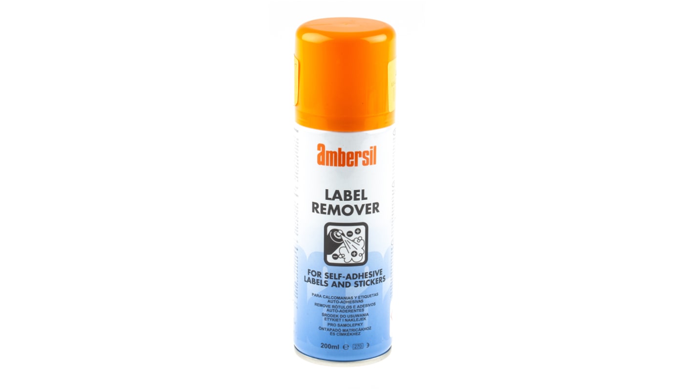 Eliminador de etiquetas Ambersil LABEL REMOVER, Aerosol de 200 ml