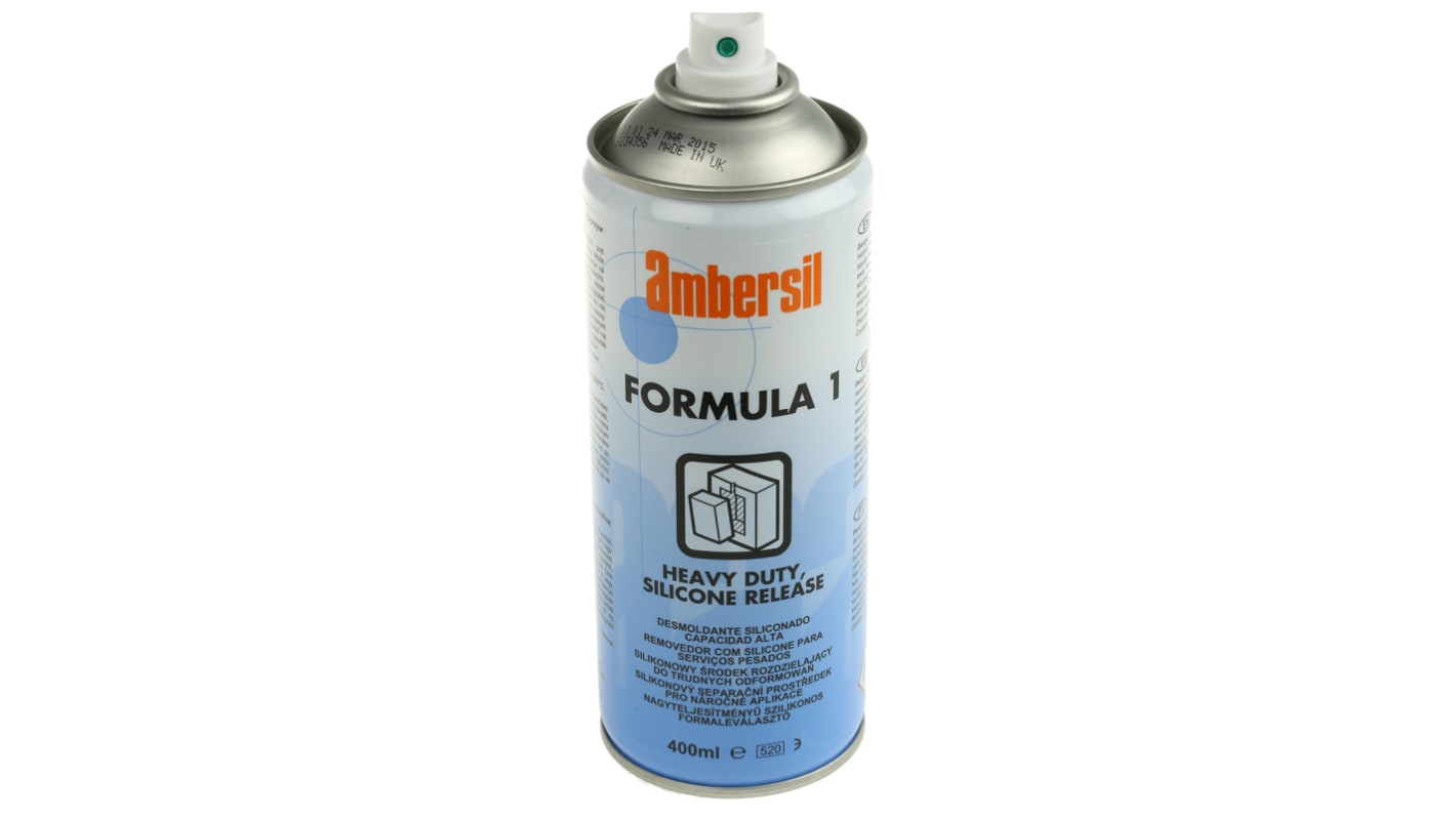 Agente desmoldeante Ambersil 31532-AB 400 ml para Plástico, Caucho, Silicona, 200°C