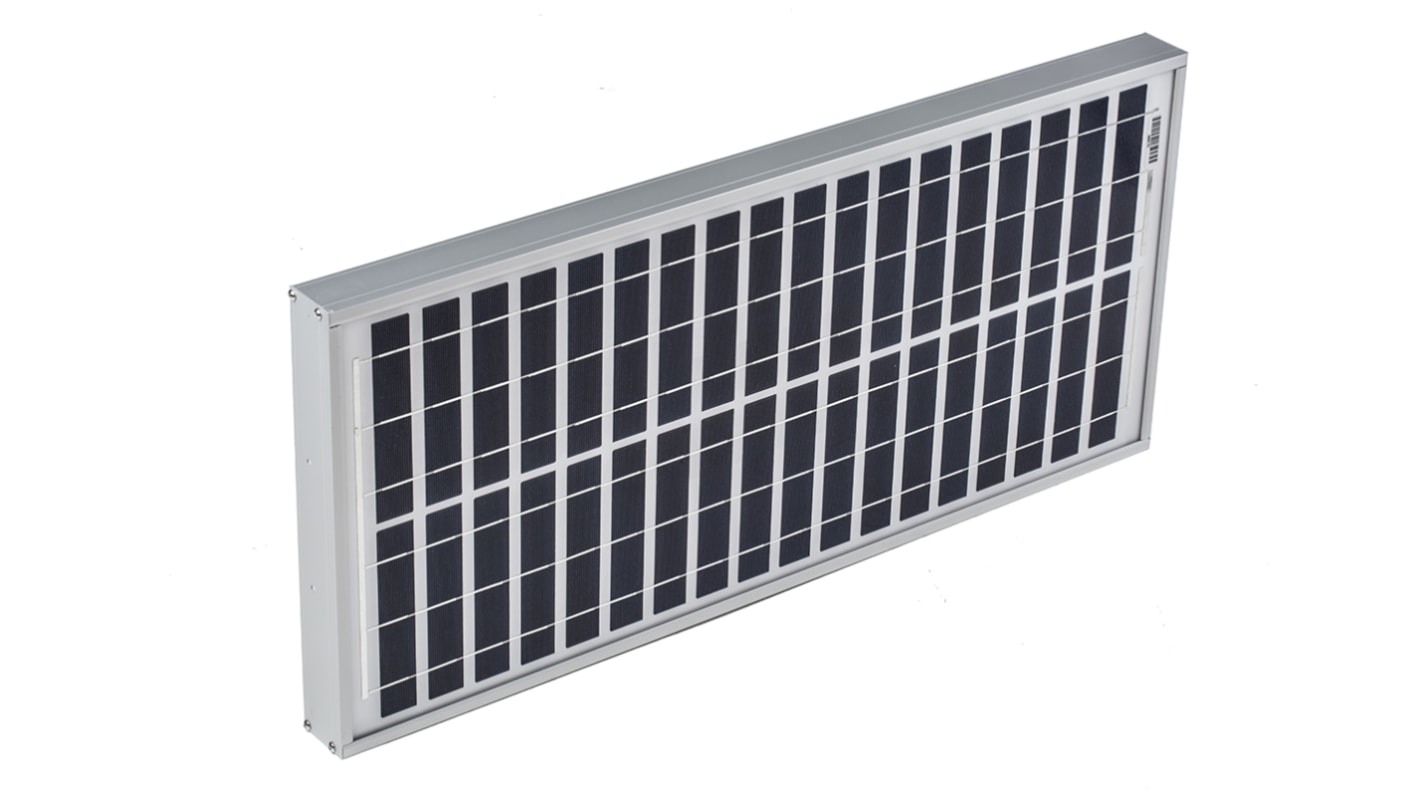 Pannello solare Ameresco, 30W, 30W, 21V, 36 celle, Multicristallino, 595 x 502 x 50mm