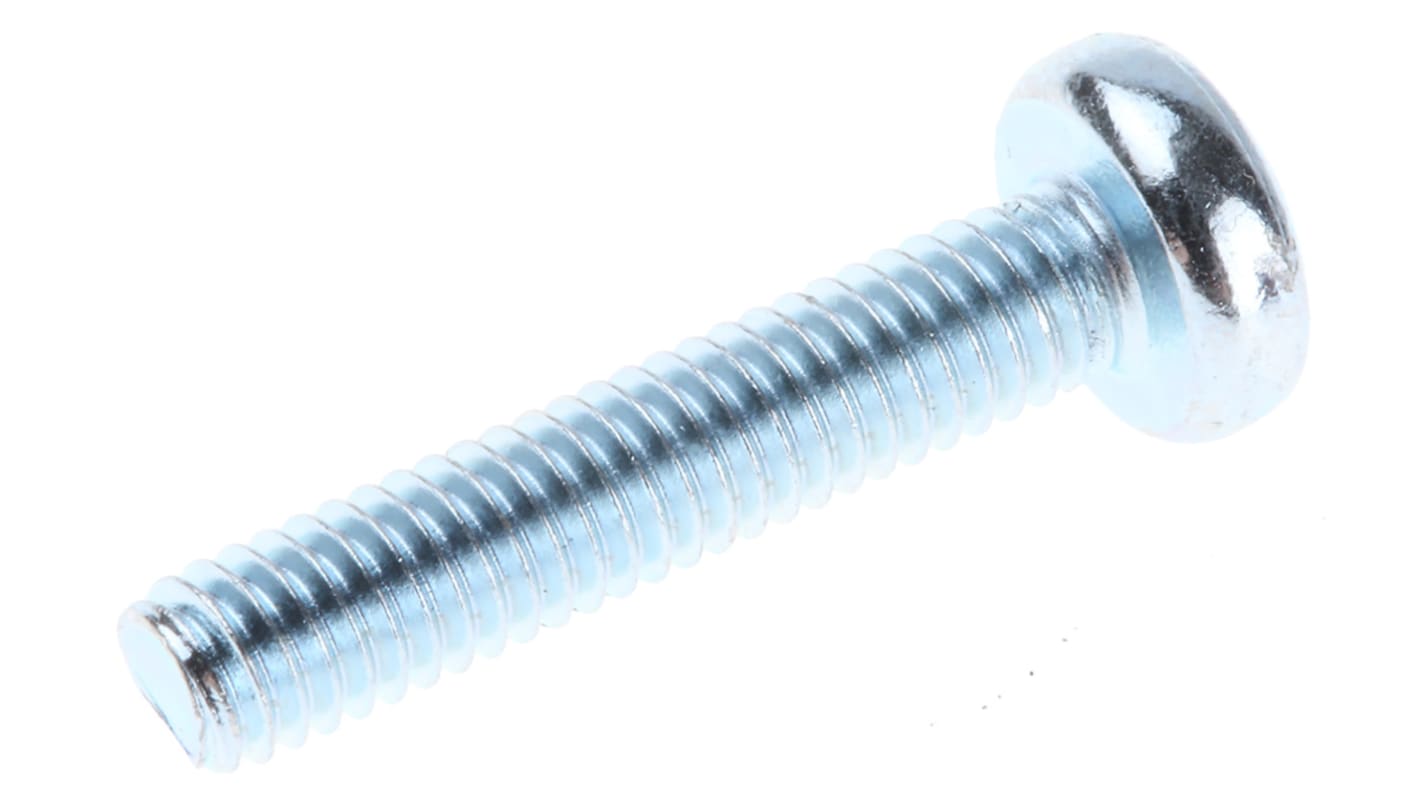 RS PRO Torx Pan Steel Machine Screws, M4x20mm