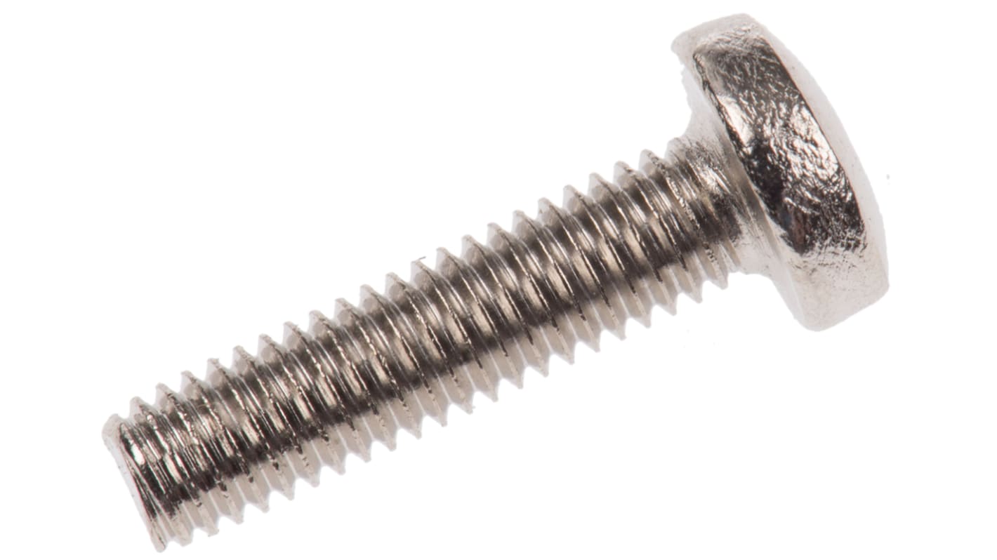 RS PRO Pozidriv Pan Brass Machine Screws DIN 7985, M3x12mm