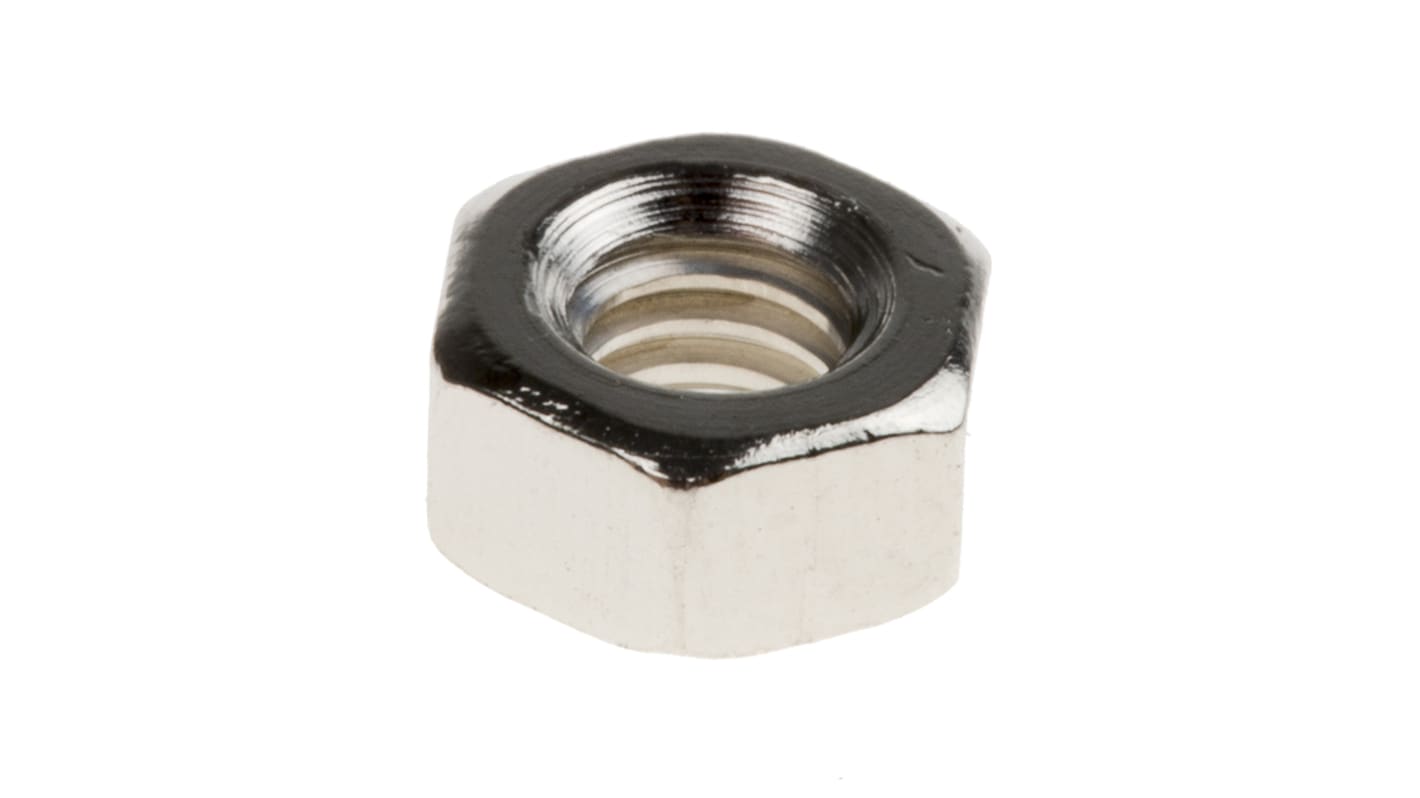 RS PRO, Nickel Plated Brass Lock Nut, BS 57, 4