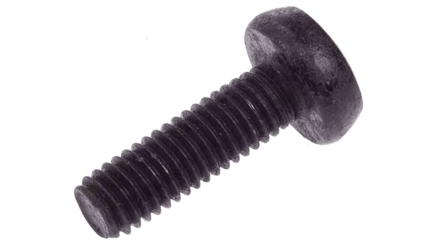 RS PRO Pozidriv Pan Steel Machine Screws DIN 7985, M5x16mm