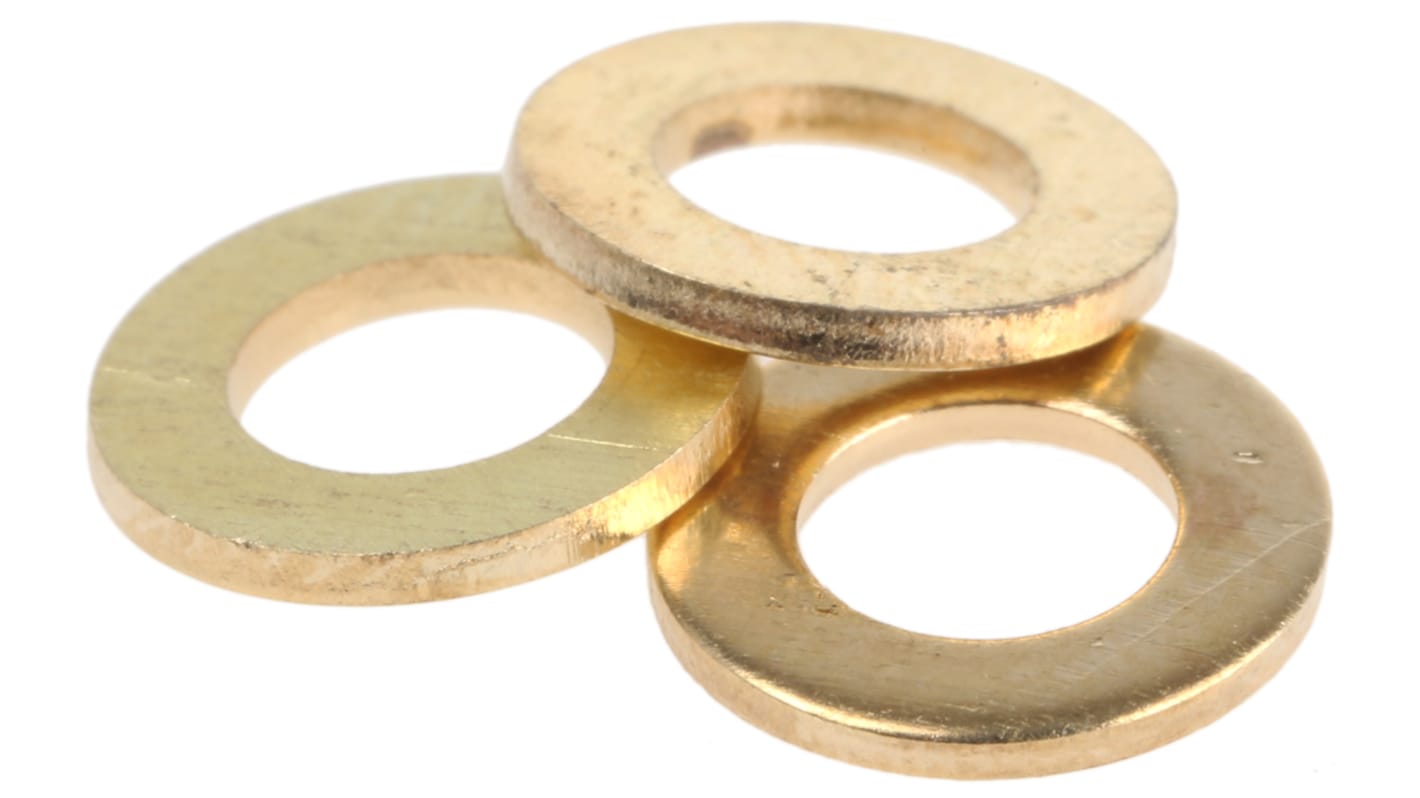 Brass Plain Form A Washers, M5, DIN 125A