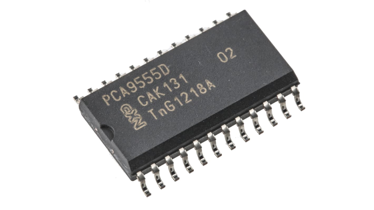 I/O expander, 16-csatornás, 400kHz, 24-tüskés, I2C, SMBus, SOIC