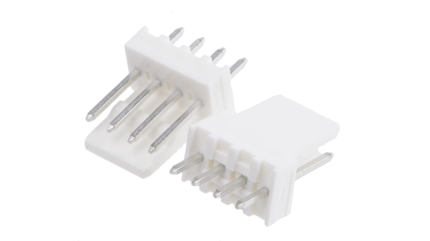 Molex KK 254 6410, 2.54mm pitch, 4-polet med 1 rækker Lige Hanstiftliste, Hulmontering