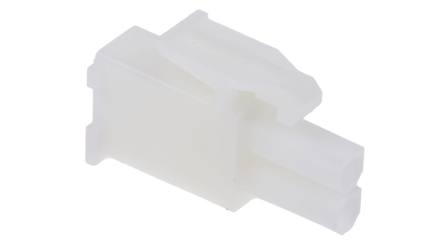 TE Connectivity, Mini-Universal MATE-N-LOK Male Connector Housing, 4.2mm Pitch, 2 Way, 1 Row