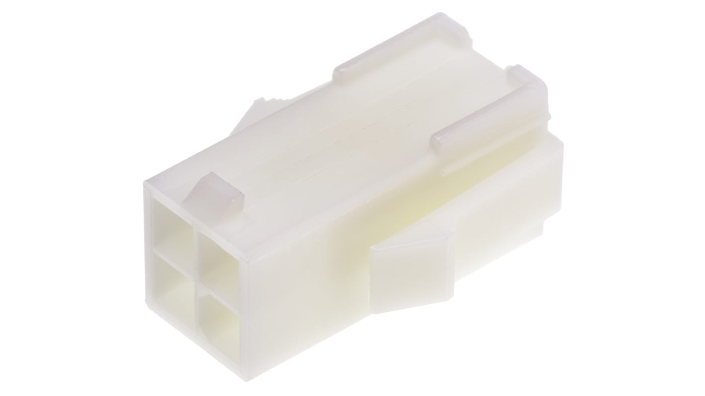 TE Connectivity Mini-Universal MATE-N-LOK Steckverbindergehäuse Buchse 4.2mm, 4-polig / 2-reihig Gerade für