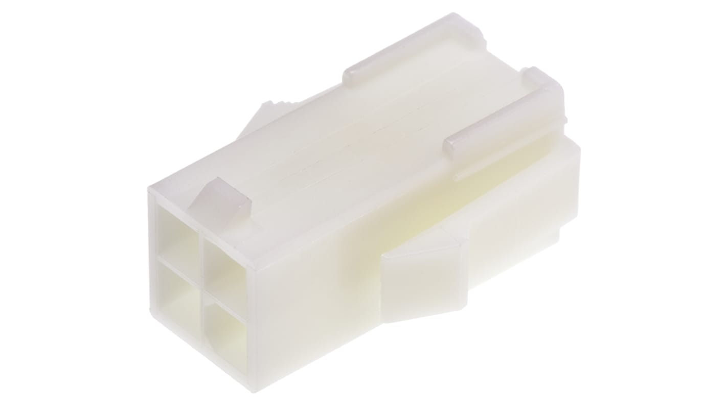 TE Connectivity, Mini-Universal MATE-N-LOK Female Connector Housing, 4.2mm Pitch, 4 Way, 2 Row