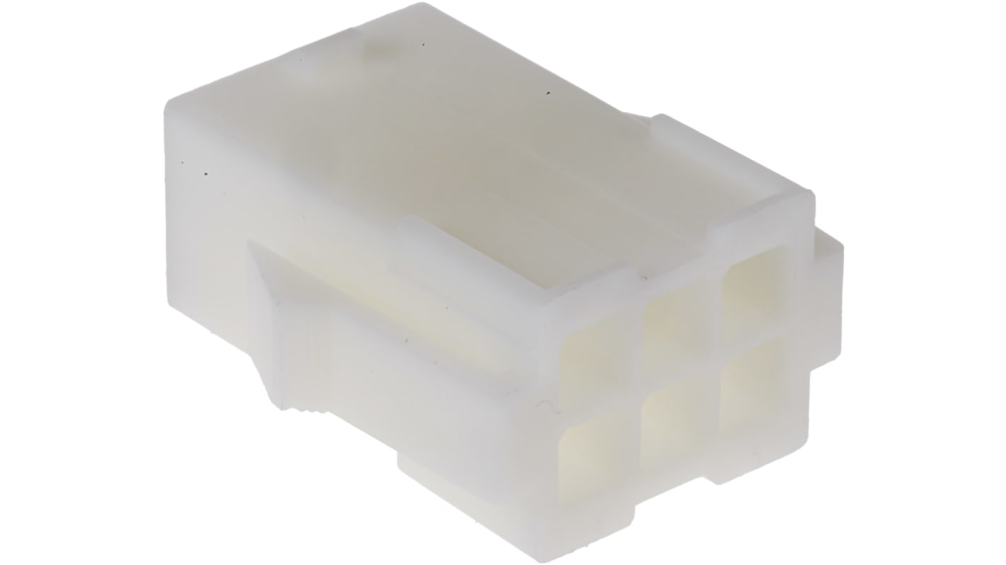 Carcasa de conector TE Connectivity 172160-1, Serie Mini-Universal MATE-N-LOK, paso: 4.2mm, 6 contactos, 2 filas,