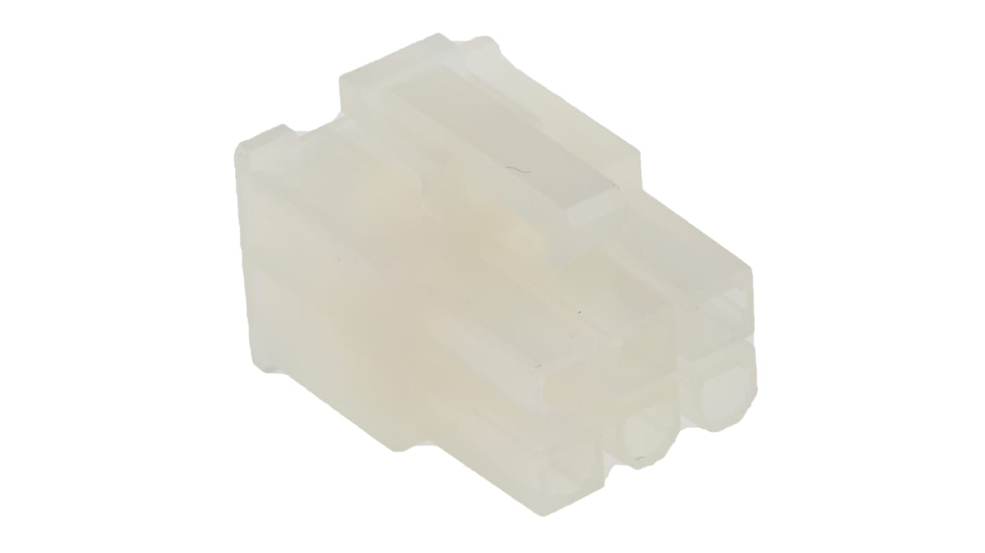 Molex Mini-Fit Jr Lige Spadesko Kontakthus 4.2mm Pitch, 6-Polet, 2 Rækker