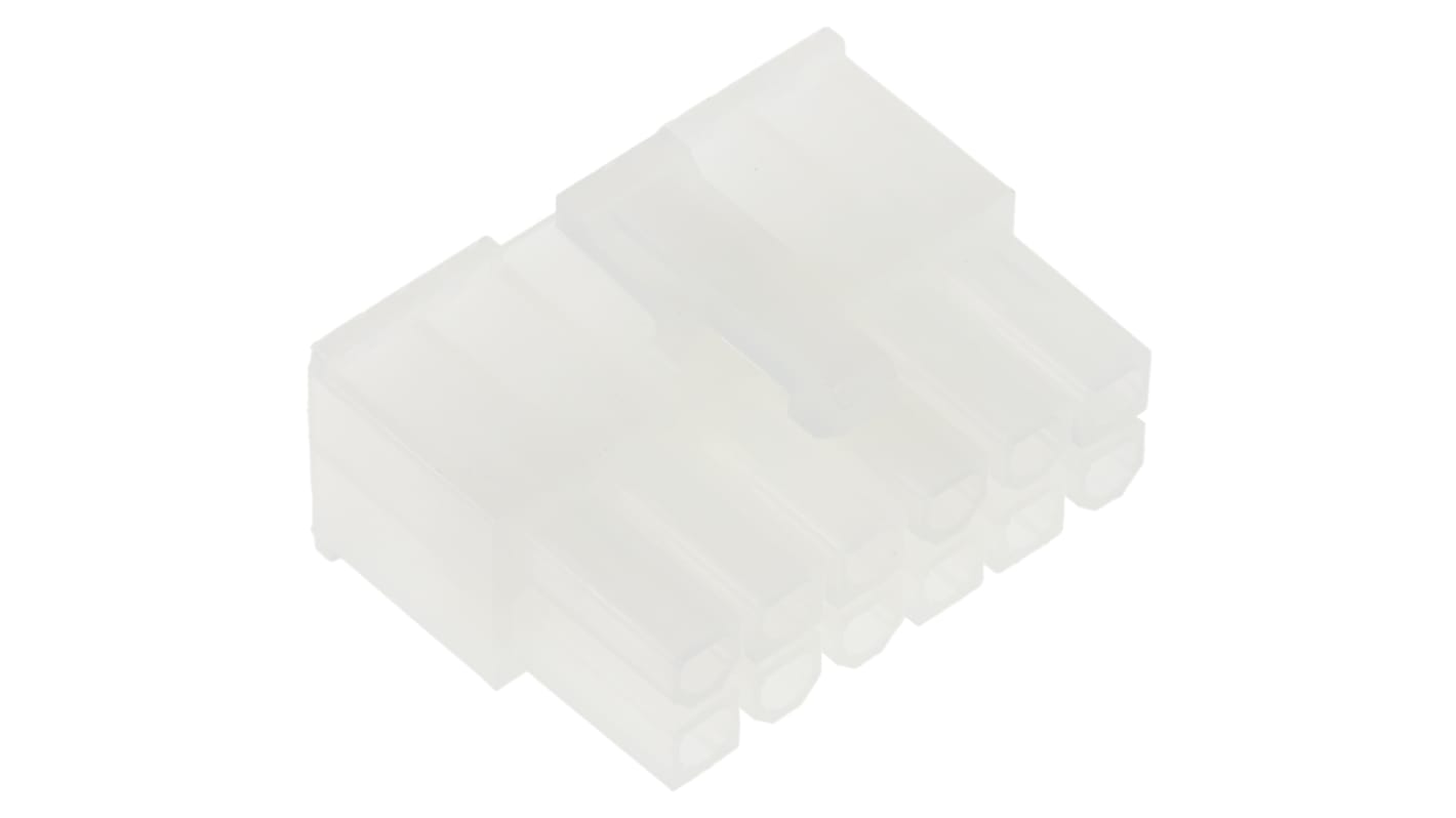 Molex Mini-Fit Jr Steckverbindergehäuse Buchse 4.2mm, 12-polig / 2-reihig Gerade, Kabelmontage für Mini-Fit Jr. Buchse