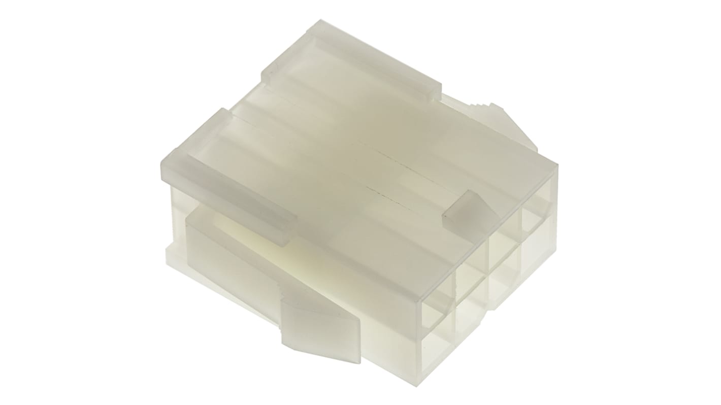 Molex, Mini-Fit Jr Male Connector Housing, 4.2mm Pitch, 8 Way, 2 Row