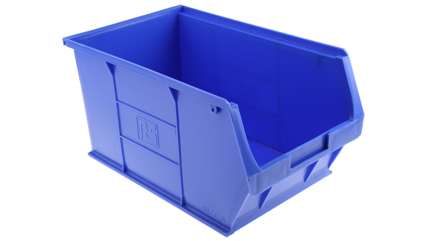 RS PRO Lagerbehälter Blau Polypropylen, 181mm x 205mm x 350mm