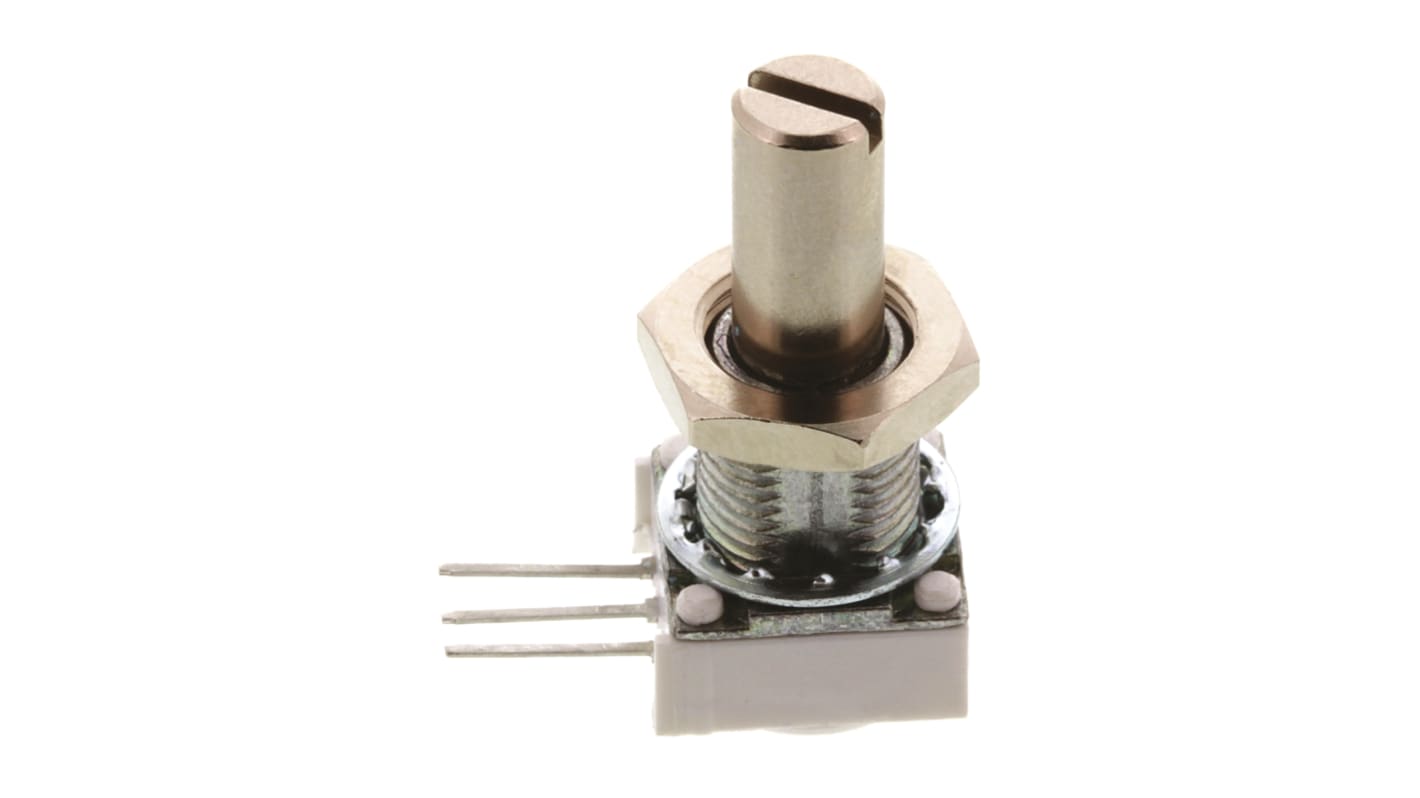 Vishay 148 THT, Tafelmontage  Dreh Potentiometer 10kΩ ±10% / 0.5W , Schaft-Ø 6.35 mm