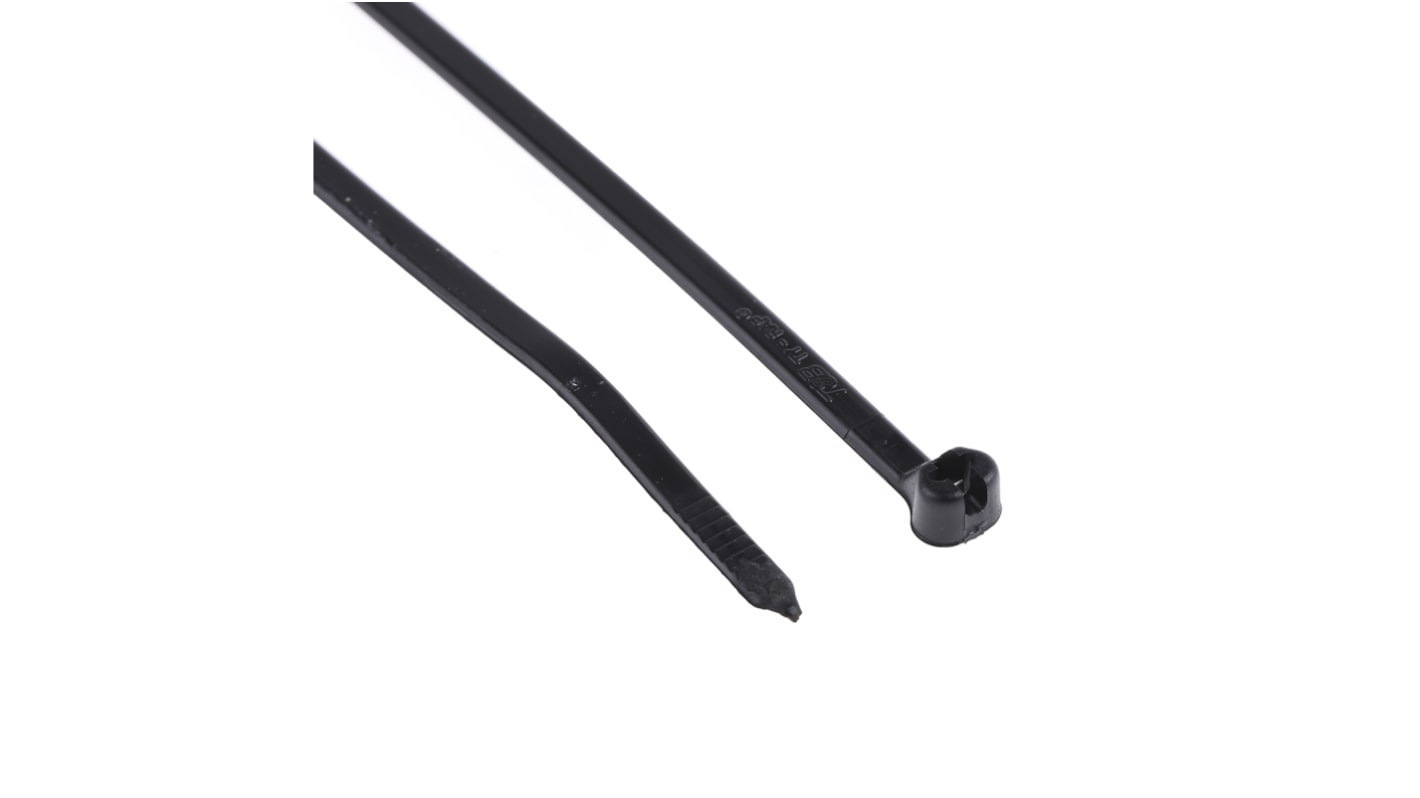 Bridas Thomas & Betts Ty-Rap de Nylon 66 Negro, 281.94mm x 3,56 mm, Resistente a la intemperie