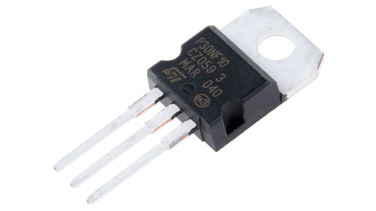 MOSFET, 1 elem/chip, 35 A, 100 V, 3-tüskés, TO-220 STripFET Egyszeres Si