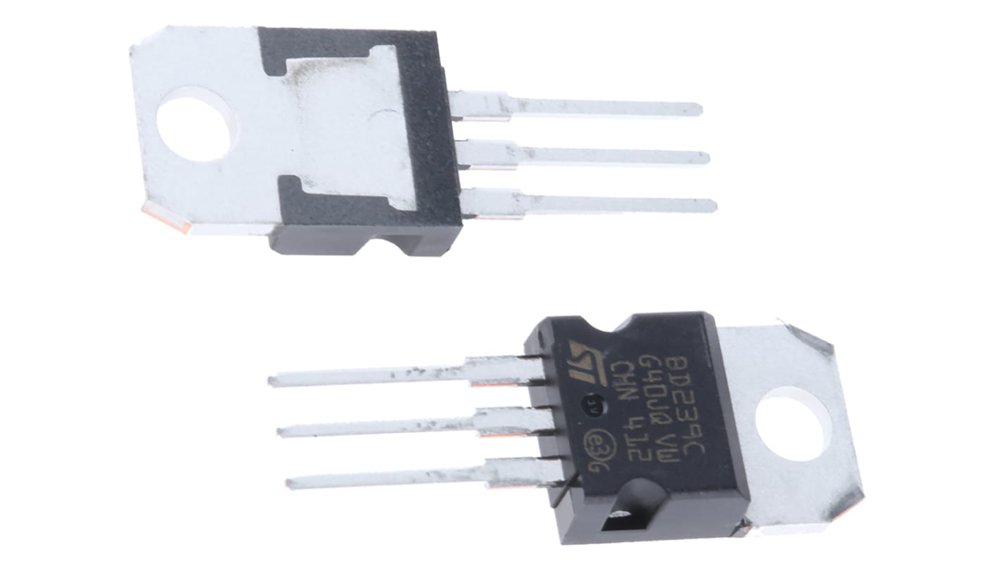 STMicroelectronics BD239C THT, NPN Transistor 100 V / 2 A, TO-220 3-Pin