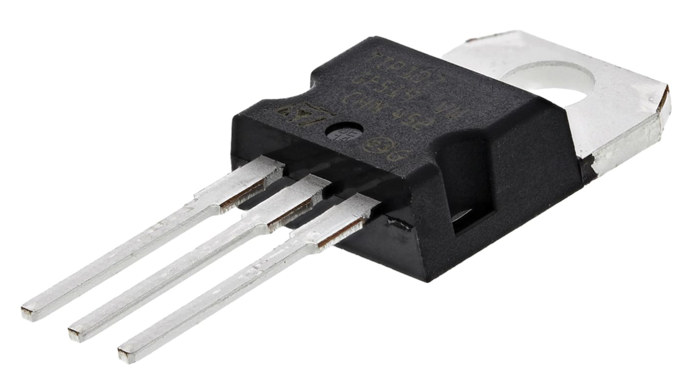 STMicroelectronics TIP107 PNP Darlington Transistor, 8 A 100 V HFE:200, 3-Pin TO-220