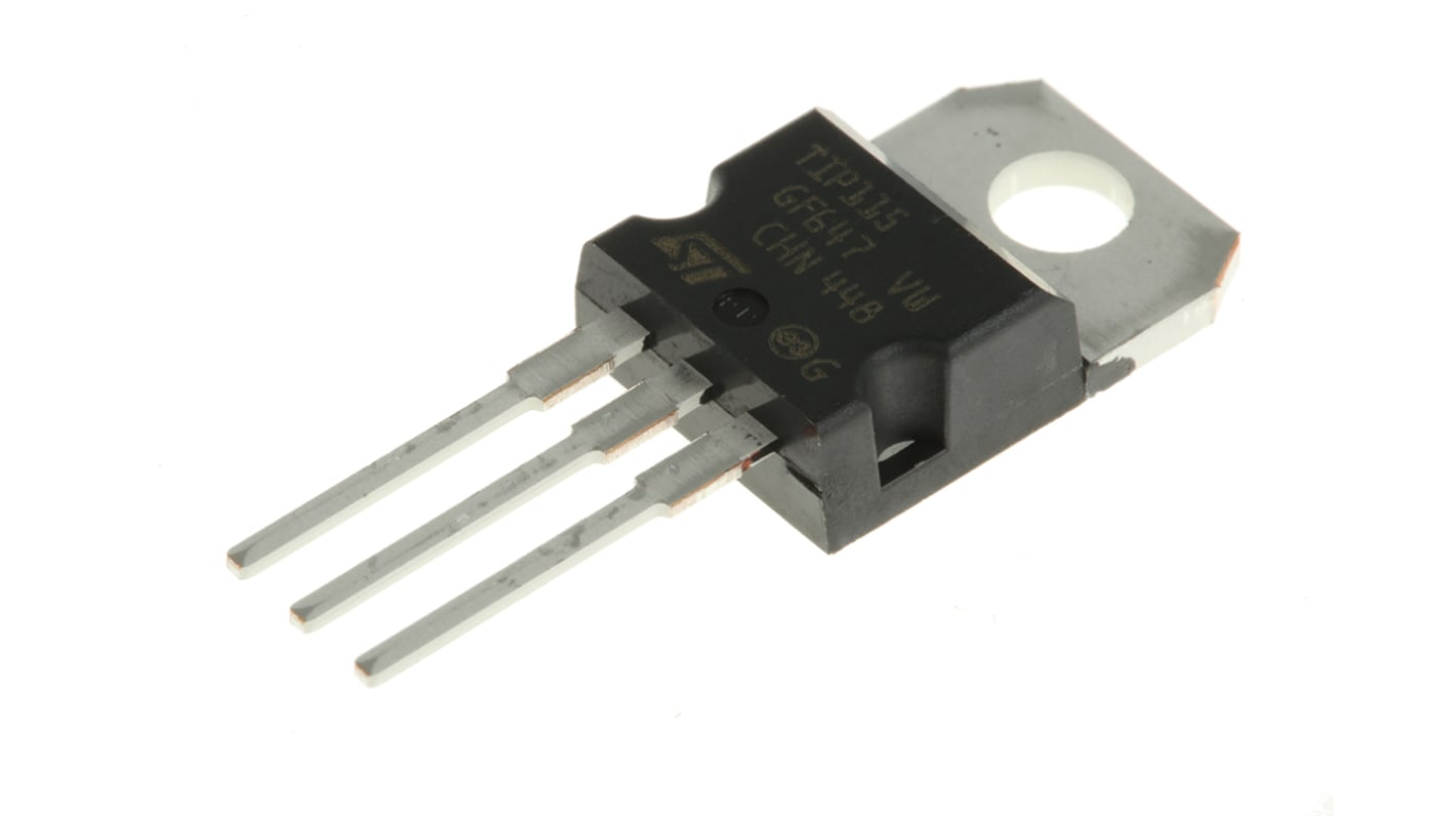 STMicroelectronics TIP115 PNP Darlington Transistor, 2 A 60 V HFE:500, 3-Pin TO-220