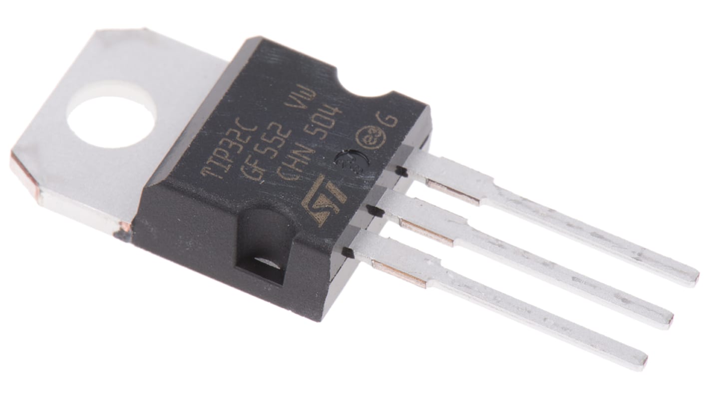 Tranzisztor TIP32C, PNP, -3 A, -100 V, 3-tüskés Egyszeres