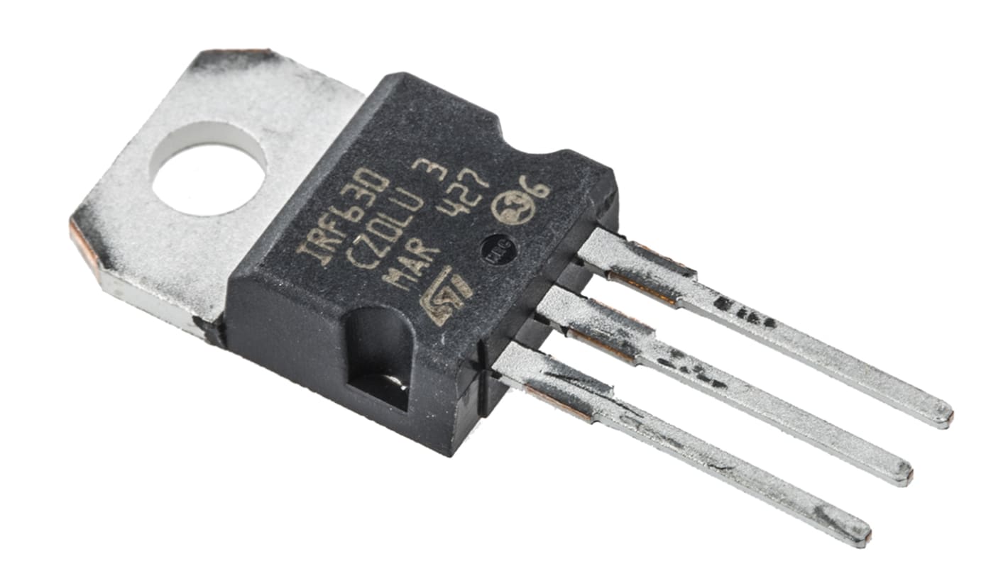 MOSFET STMicroelectronics, canale N, 400 mΩ, 9 A, TO-220, Su foro