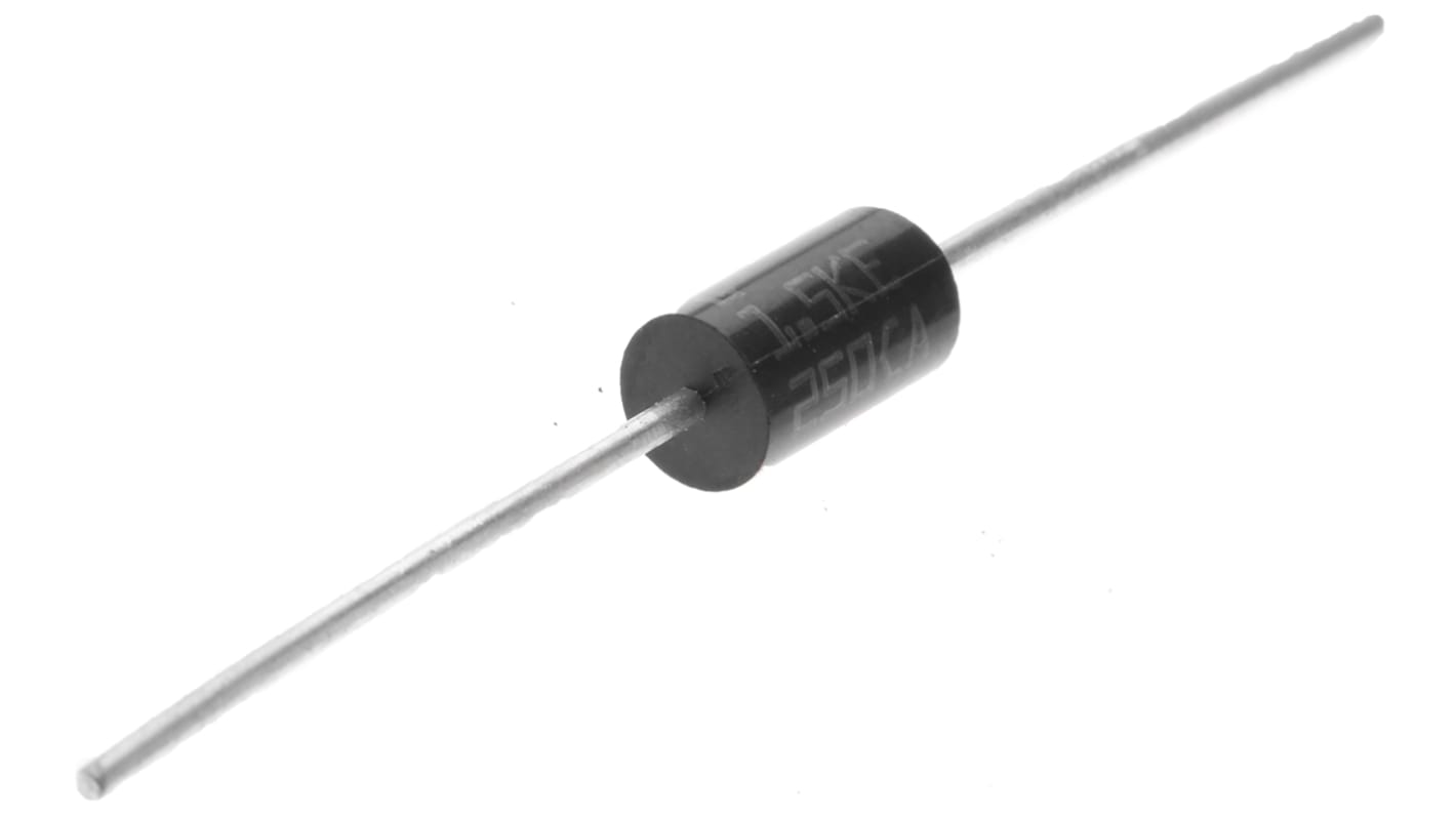 STMicroelectronics 1.5KE250CA, Bi-Directional TVS Diode, 1500W, 2-Pin DO-201