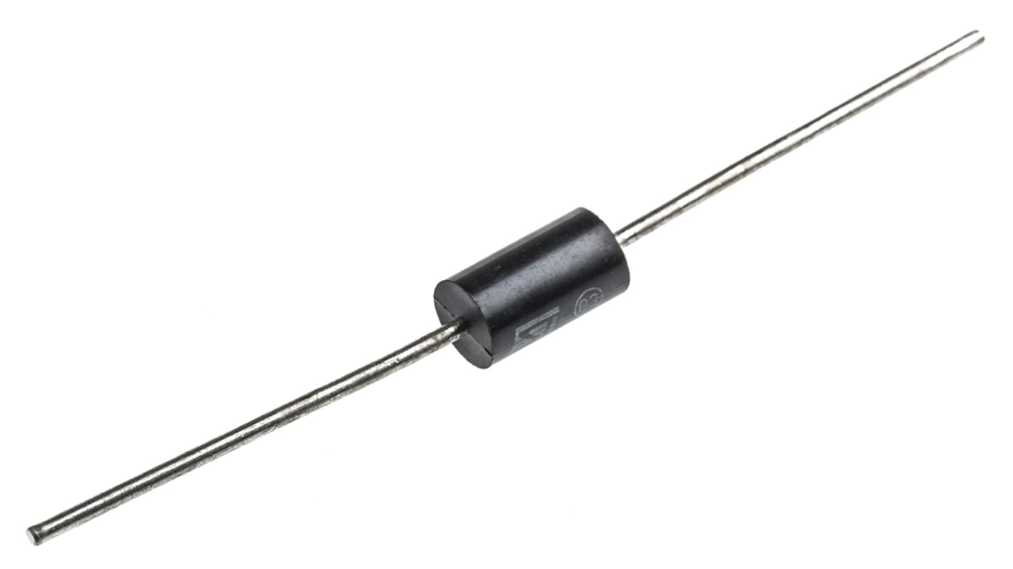 STMicroelectronics TVS-Diode Bi-Directional Einfach 53.5V 28.5V min., 2-Pin, THT 25.6V max DO-201