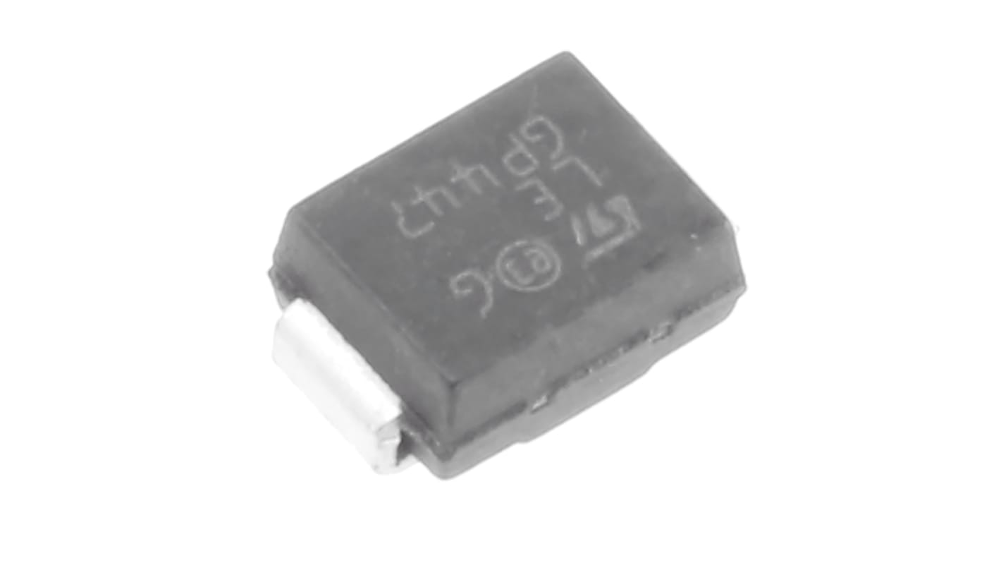 Diodo TVS STMicroelectronics, Bidirezionale, , SMD, bloccaggio 13.4V, breakdown 6.45V, DO-214AA (SMB)