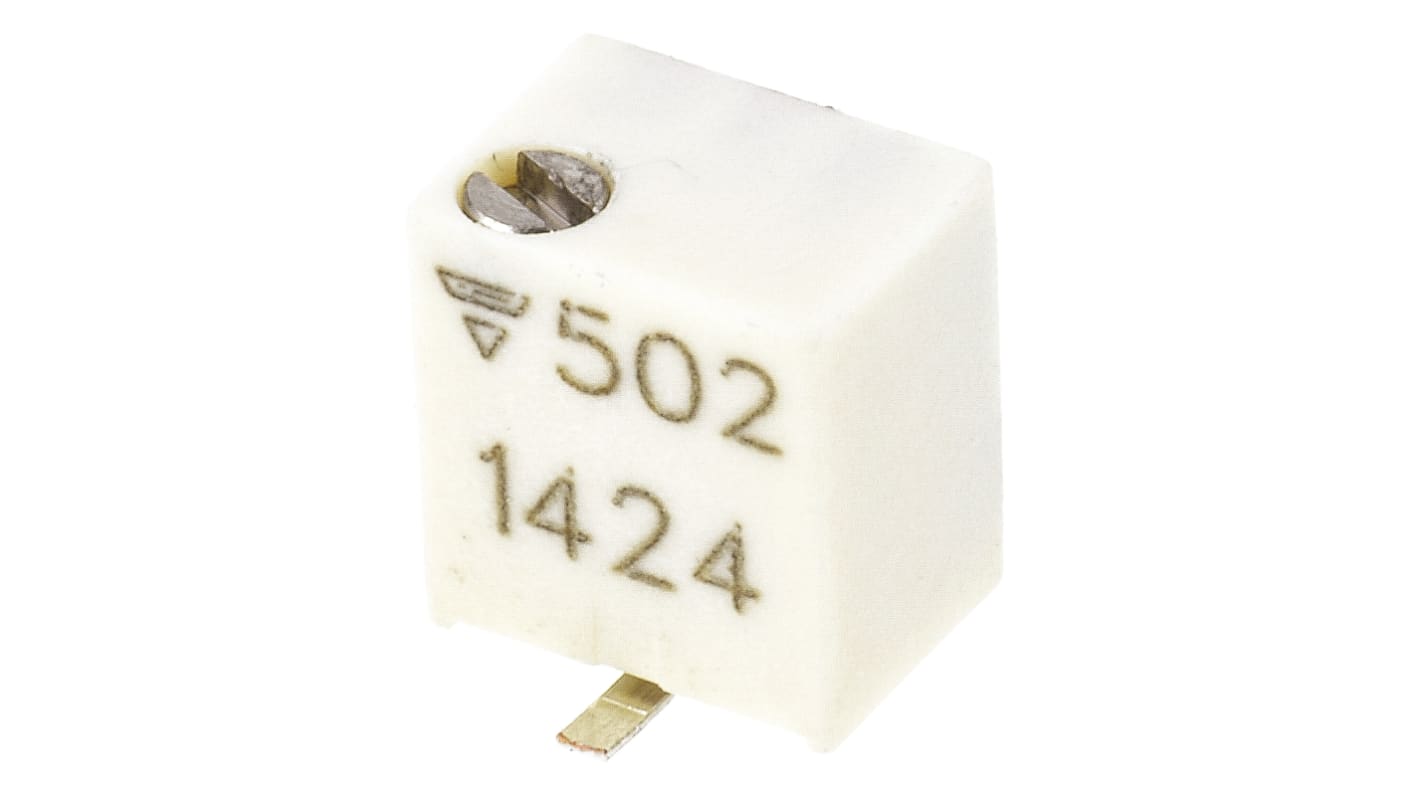 Potenciómetro para PCB Vishay serie TSM4, 5kΩ máximo, ±10%, ±100ppm/°C, 0.25W, vueltas: 11, , SMD