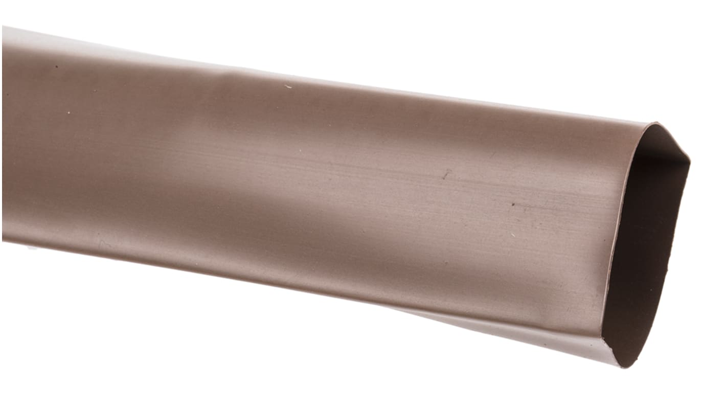 TE Connectivity Heat Shrink Tubing, Brown 38mm Sleeve Dia. x 1.2m Length 2:1 Ratio, RNF-100 Series
