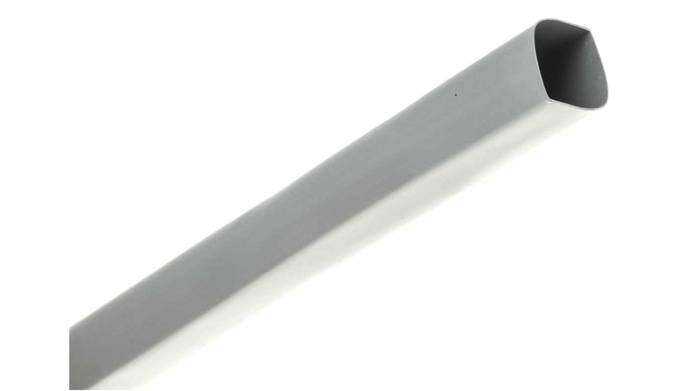 TE Connectivity Heat Shrink Tubing, Grey 19mm Sleeve Dia. x 1.2m Length 2:1 Ratio, RNF-100 Series