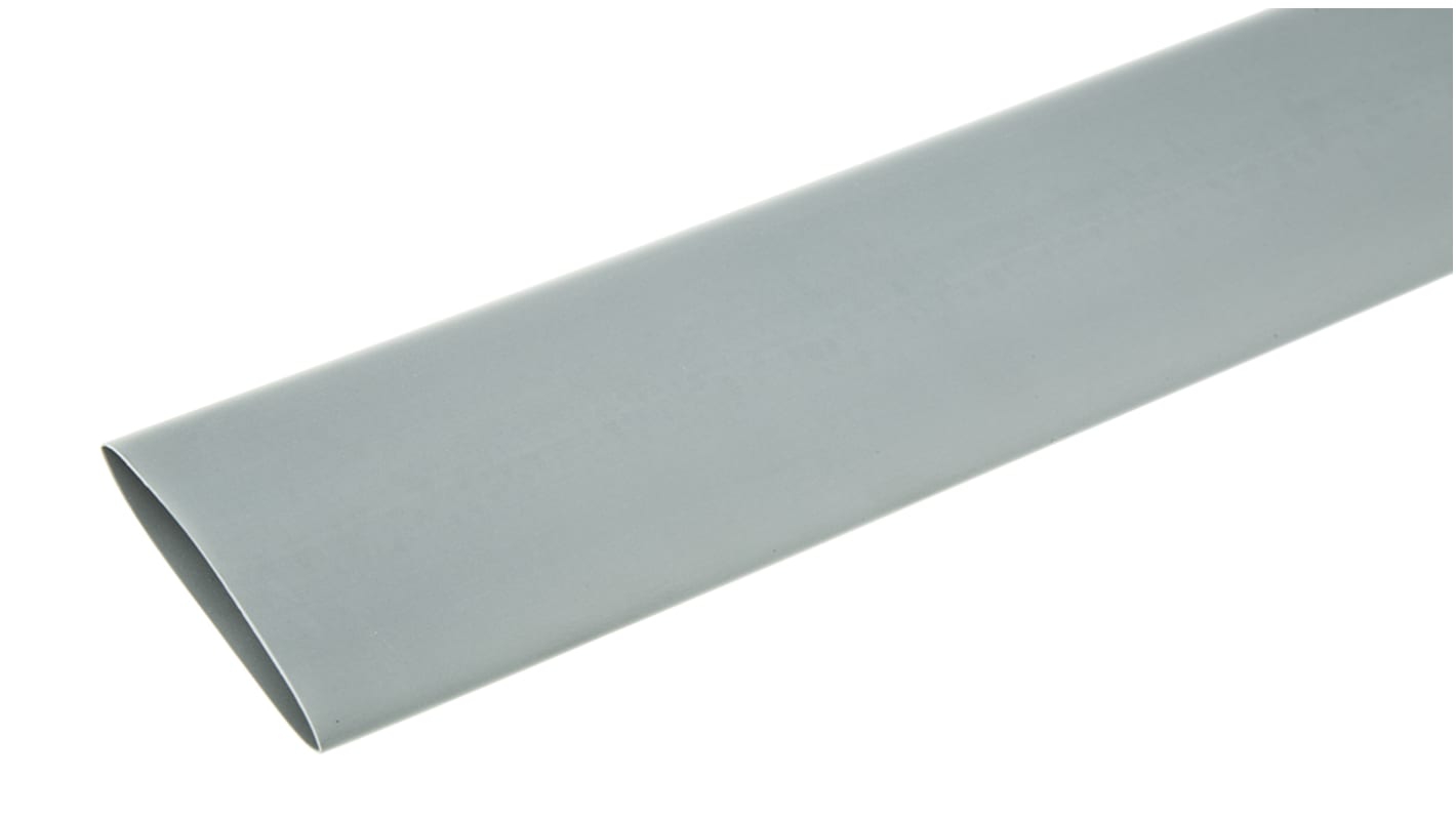 TE Connectivity Heat Shrink Tubing, Grey 38mm Sleeve Dia. x 1.2m Length 2:1 Ratio, RNF-100 Series