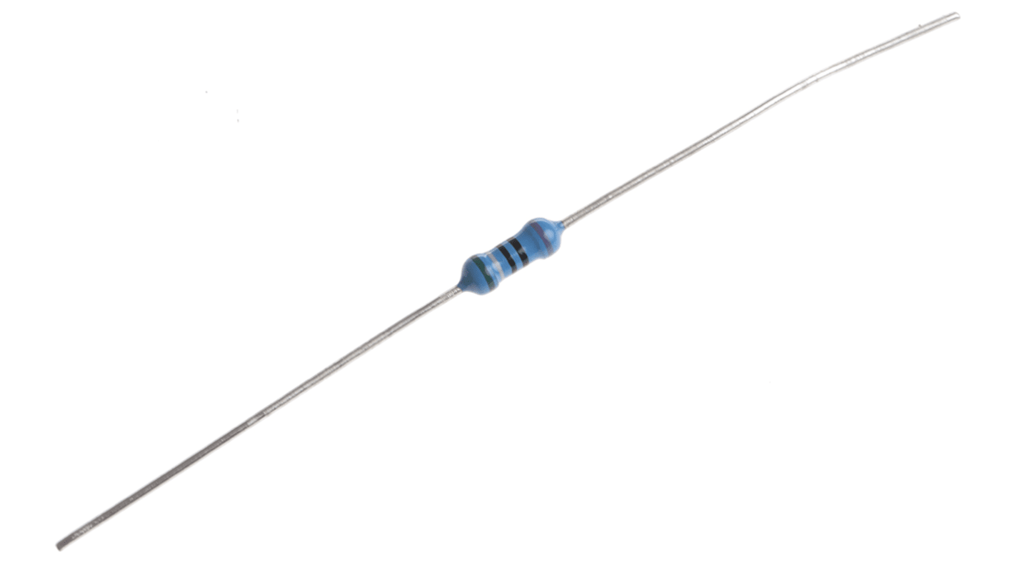 Resistencia fija de película metálica, Arcol, 590Ω, ±0.1%, 0,25W, Axial, Serie MRA0207