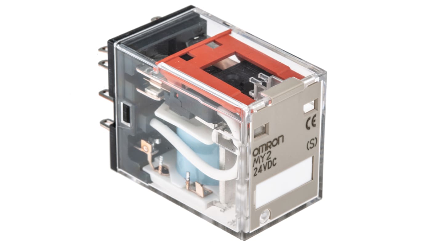 MY2 DC24(S) Omron Plug In Power Relay, 24V dc Coil, 10A Switching