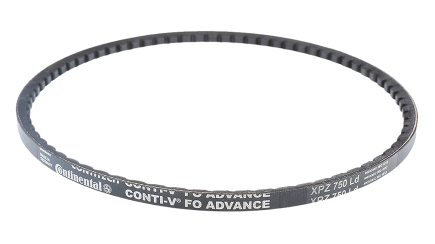 Contitech Drive Belt, belt section XPZ, 750mm Length