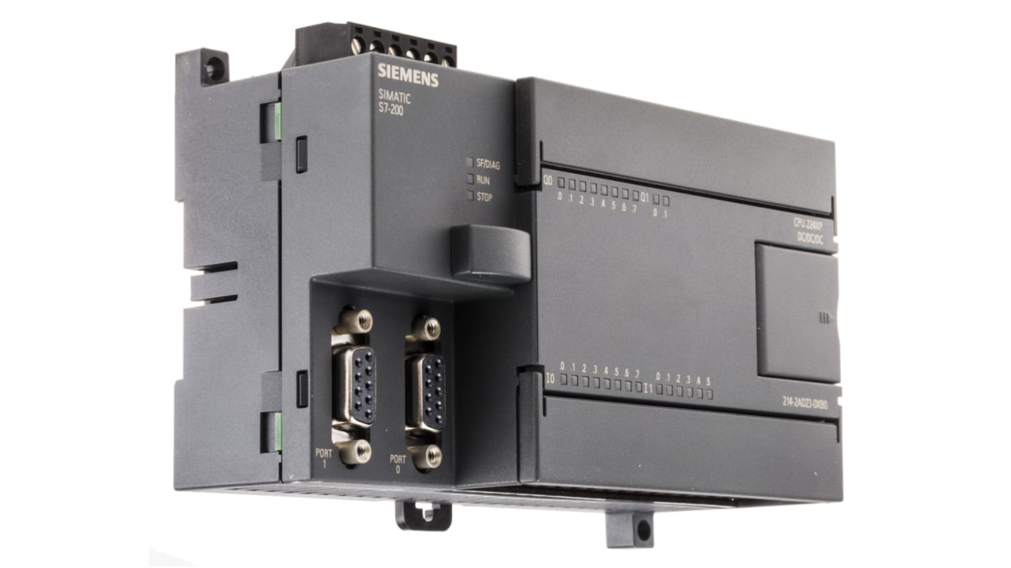 Siemens S7-200 Series PLC CPU for Use with SIMATIC S7-200 Series, Analogue, Digital, Transistor Output, 16 (14 Digital,