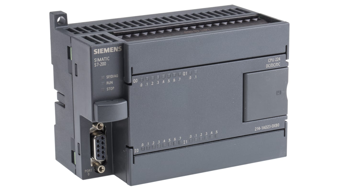 Siemens S7-200 Series PLC CPU for Use with SIMATIC S7-200 Series, Analogue, Digital, Transistor Output, 14-Input,