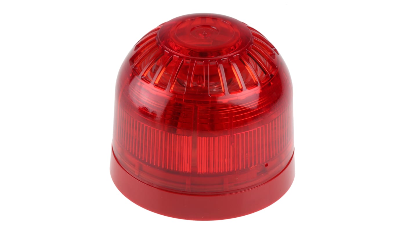 Combiné balise/sirène Klaxon série Sonos, lentille Rouge à LED, 17→60 V c.c.