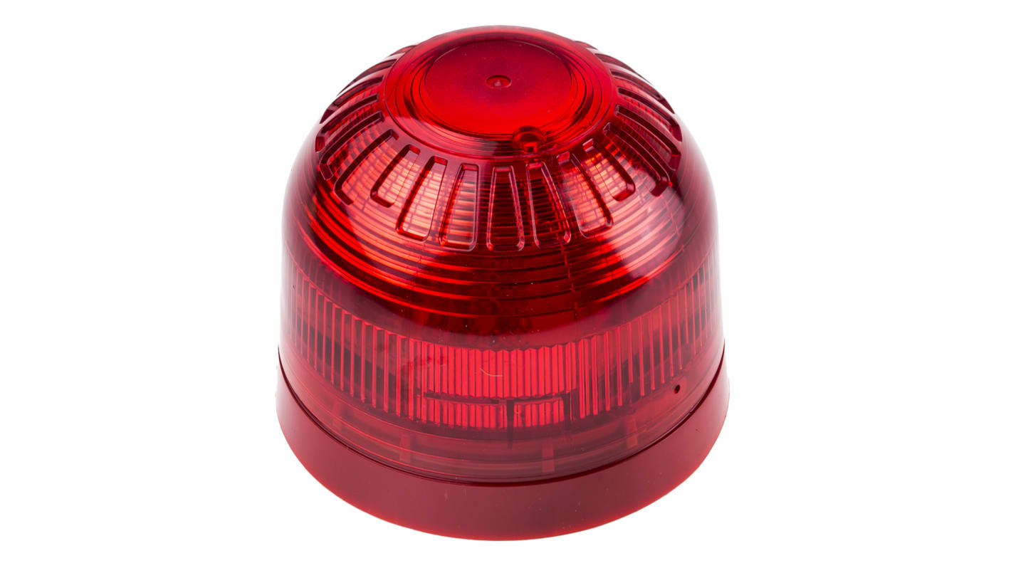 Klaxon Sonos Series Red Flashing Beacon, 17 → 60 V dc, Surface Mount, LED Bulb