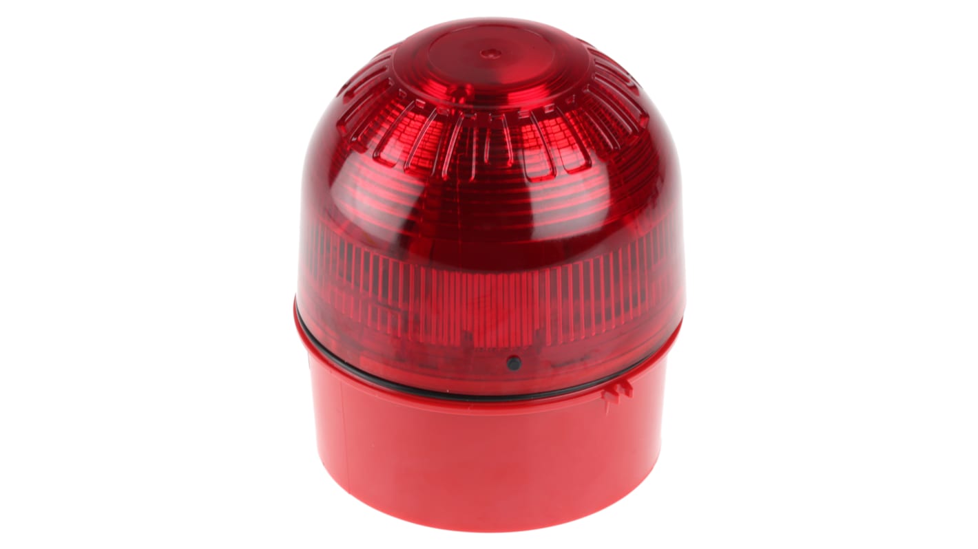 Sygnalizator 110 → 230 V ac Migające Czerwony Montaż powierzchniowy Ksenon