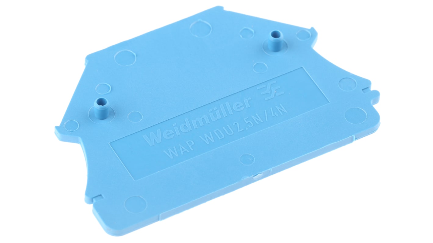 1060080000 Weidmuller W Series End Cover for Use with DIN Rail